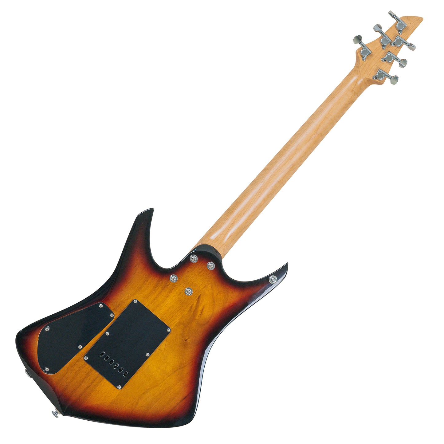 Latitude Phoenix Electric Guitar,6 String Solid Body Electric Guitars,Alder Body Killer Key,Stainless Steel Frets Guitar,Double Truss Rod With Carbon Fiber Rods,Sunset.